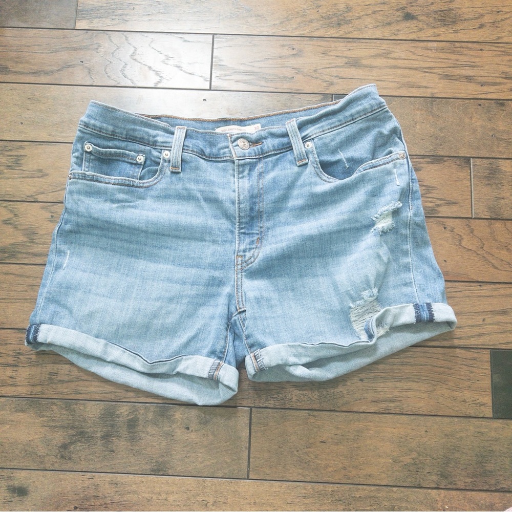 Levis Denim Blue Women's Shorts